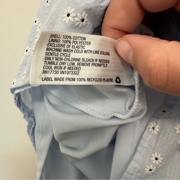 Wild Fable Daisy Floral Romper Light Baby Blue - Picture 6 of 6